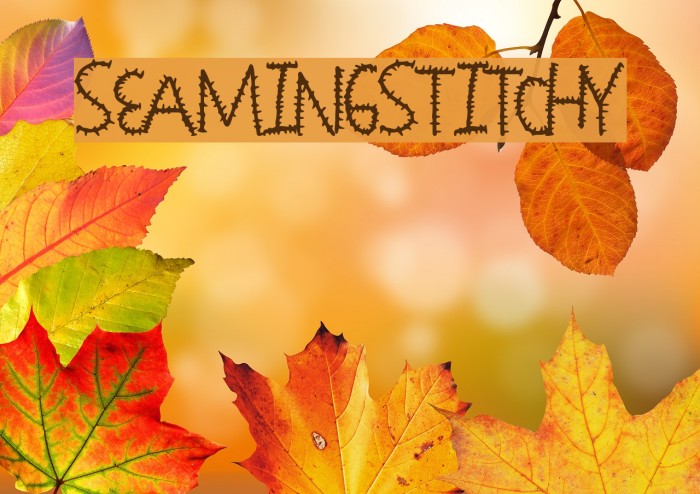 SeamingStitchy फ़ॉन्ट examples