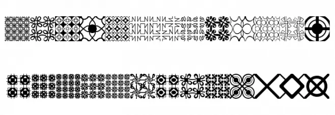 Seamless Patterns Demo Schriftart Groß