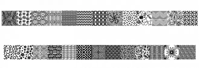 Seamless Patterns II फ़ॉन्ट अपरकेस