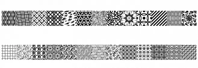 Seamless Patterns Various Schriftart Kleinbuchstaben