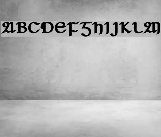 Seanchló Dubh Font examples