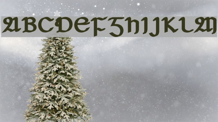 Seanchló Dubh Font examples