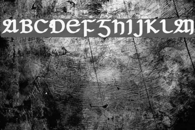 Seanchló Dubh Font examples