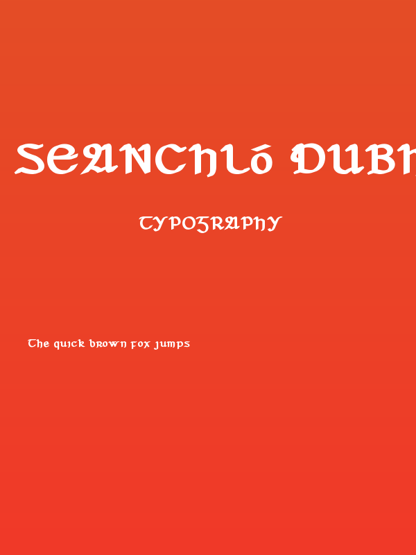Seanchló Dubh Poster