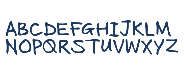 Seans Other Hand Uppercase