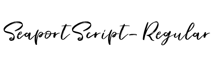 SeaportScript-Regular  Free Fonts Download