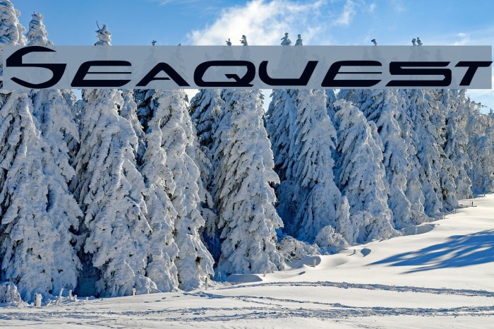 Seaquest Font examples