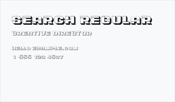 Search Regular Business Card