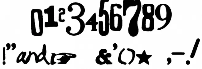 Searching Font OTHER CHARS