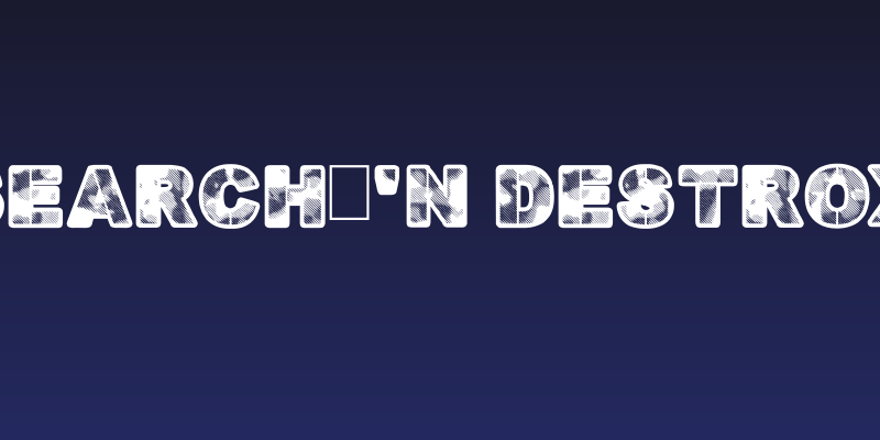 Search'n Destroy Social Header