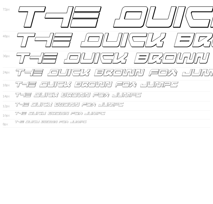 Searider Falcon 3D Italic Waterfall