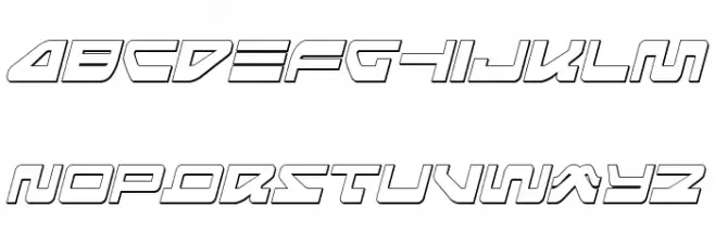 Searider Falcon 3D Italic 字体 小写