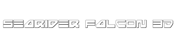 Searider Falcon 3D フォント