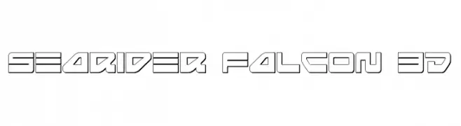 Searider Falcon 3D  Frei Schriftart Herunterladen
