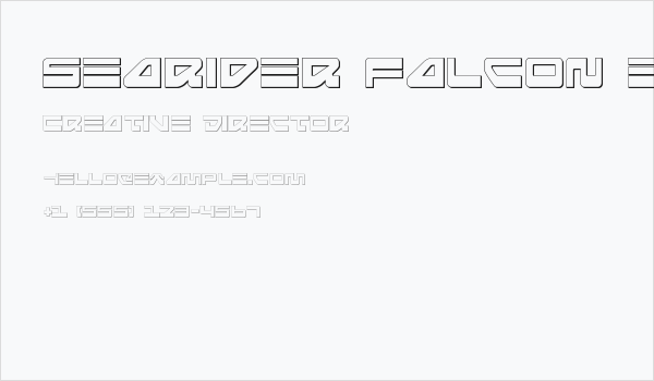 Searider Falcon 3D Business Card