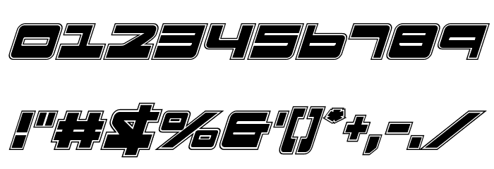 Searider Falcon Academy Italic Font OTHER CHARS