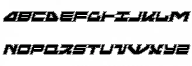 Searider Falcon Academy Italic Schriftart Groß