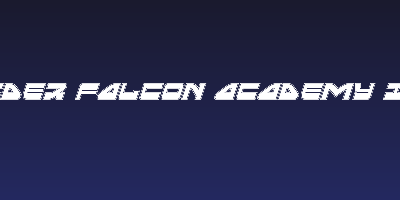 Searider Falcon Academy Italic Social Header