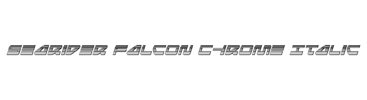 Searider Falcon Chrome Italic  フリーフォントのダウンロード