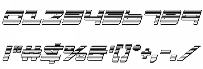 Searider Falcon Chrome Italic Font OTHER CHARS