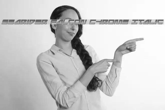 Searider Falcon Chrome Italic Font examples