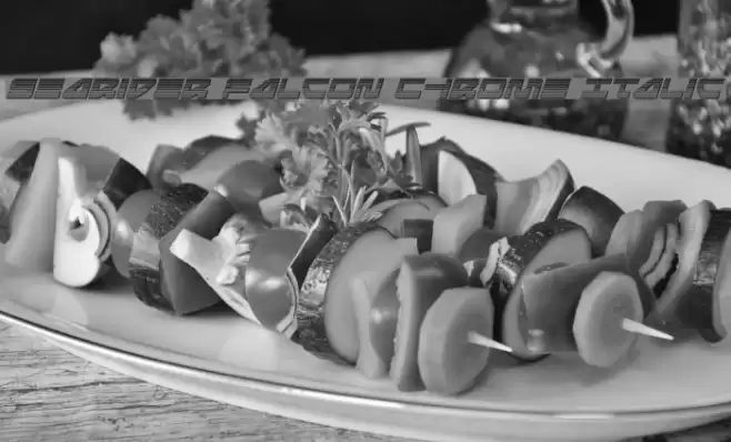 Searider Falcon Chrome Italic Font examples