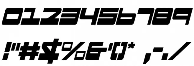 Searider Falcon Condensed Italic Schriftart Anderer Schreiben