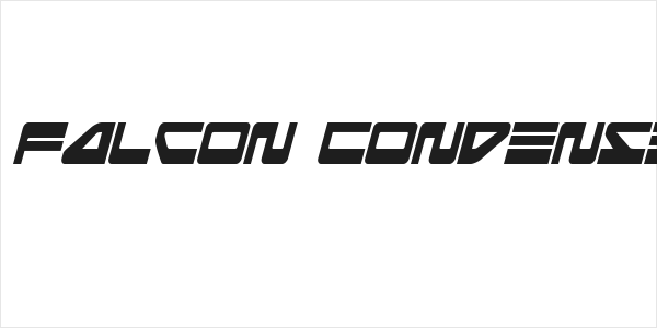 Searider Falcon Condensed Italic Logo