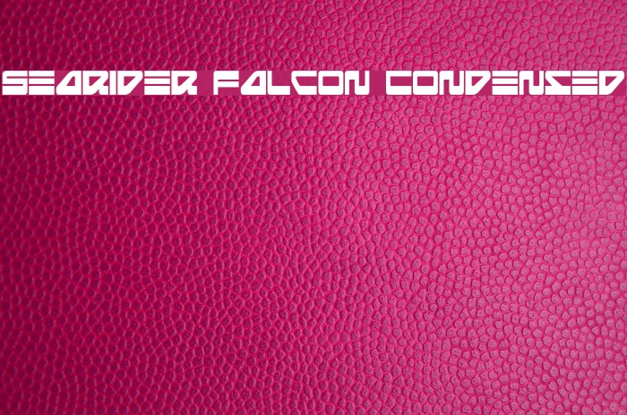 Searider Falcon Condensed Font examples