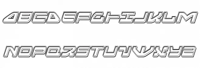 Searider Falcon Engraved Italic Polices MAJUSCULES