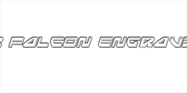 Searider Falcon Engraved Italic Logo