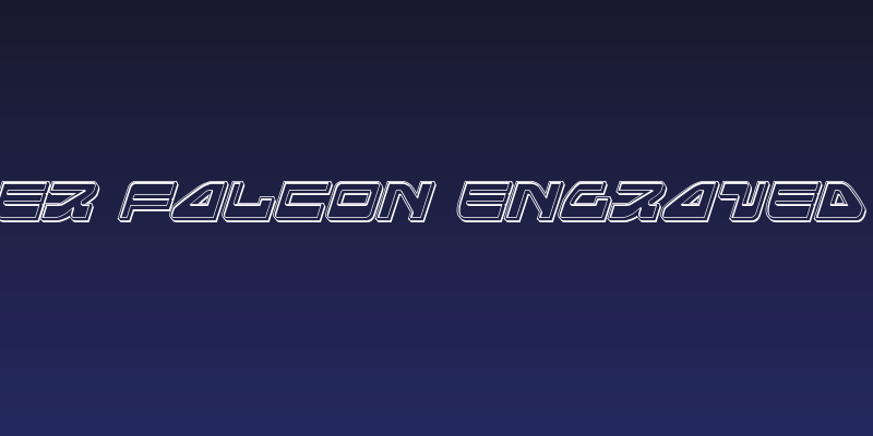 Searider Falcon Engraved Italic Social Header