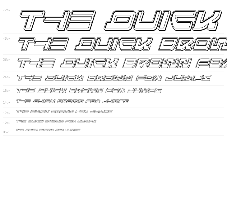 Searider Falcon Engraved Italic Waterfall