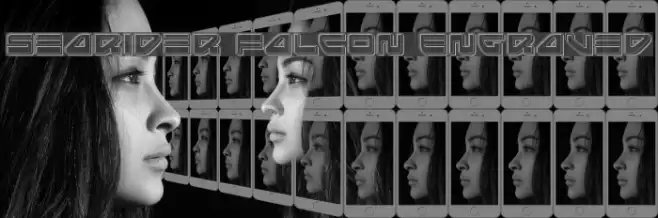 Searider Falcon Engraved Font examples