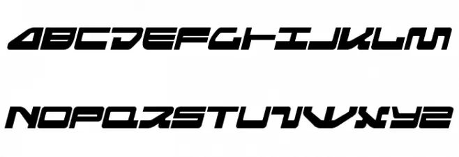Searider Falcon Expanded Italic Fonte MAIÚSCULAS
