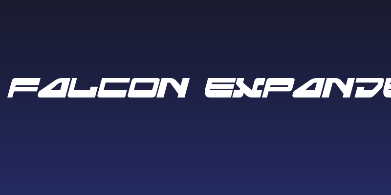 Searider Falcon Expanded Italic Social Header