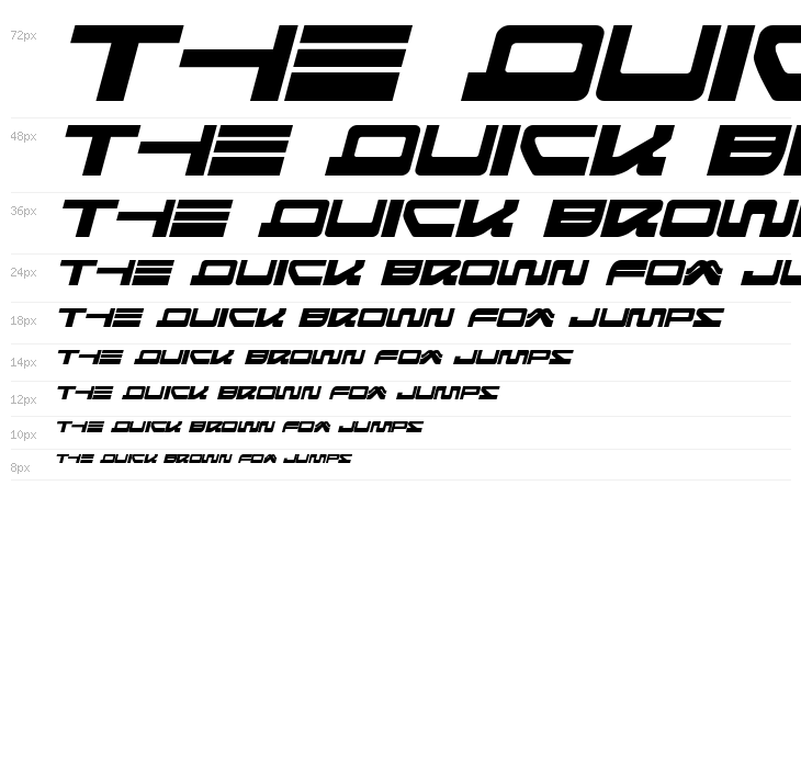 Searider Falcon Expanded Italic Waterfall