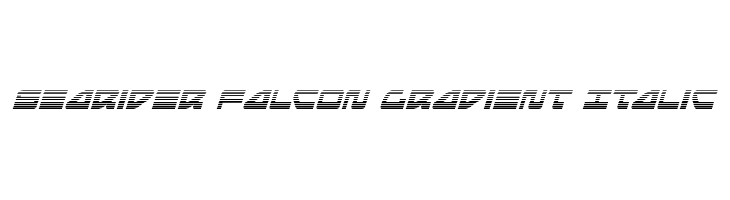 Searider Falcon Gradient Italic  les polices de caractères gratuit tlcharger