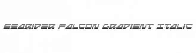 Searider Falcon Gradient Italic  Fuentes Gratis Descargar