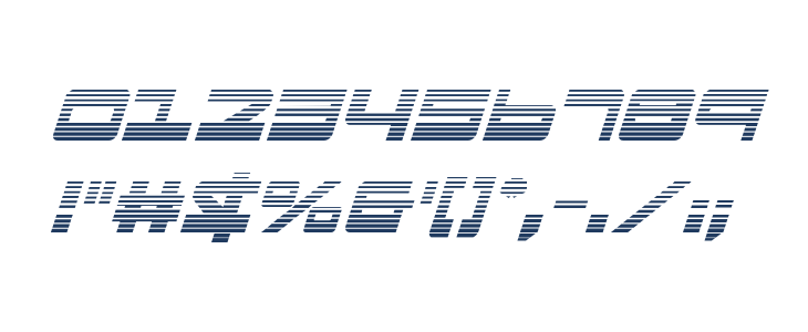 Searider Falcon Gradient Italic Other Characters