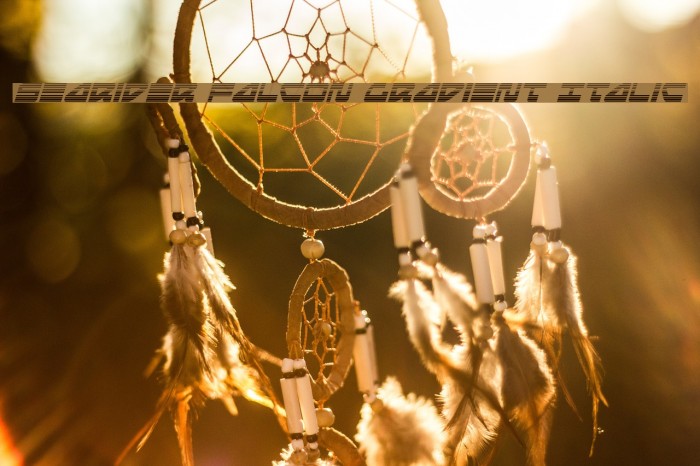 Searider Falcon Gradient Italic Example 2