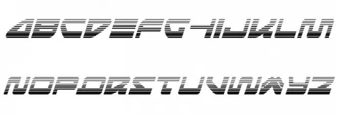 Searider Falcon Gradient Italic Caratteri MINUSCOLO