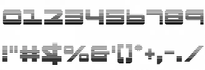Searider Falcon Gradient Font OTHER CHARS