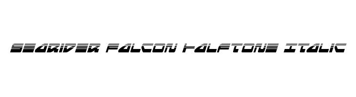 Searider Falcon Halftone Italic  Frei Schriftart Herunterladen