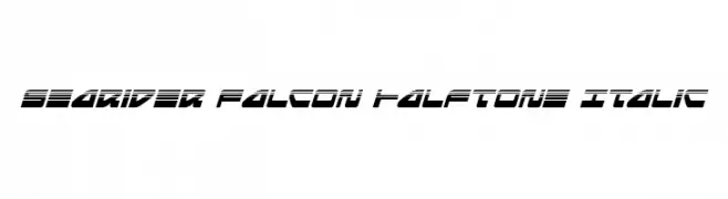 Searider Falcon Halftone Italic  تنزيل الخطوط