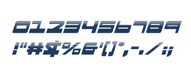 Searider Falcon Halftone Italic Other Characters