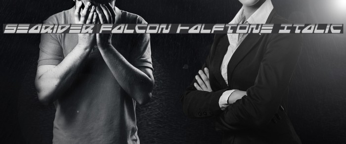 Searider Falcon Halftone Italic Example 1