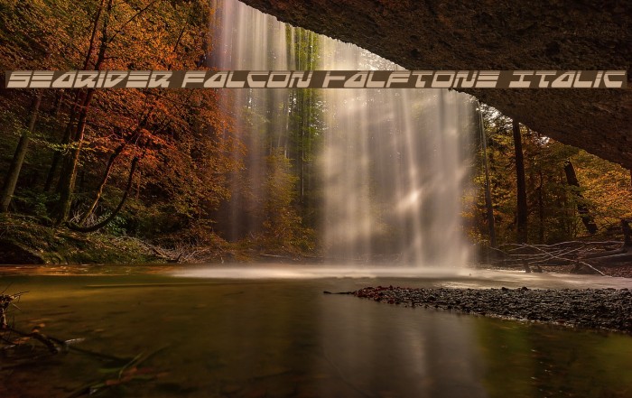 Searider Falcon Halftone Italic Example 3