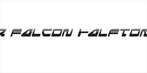 Searider Falcon Halftone Italic Logo