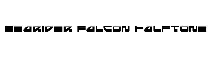 Searider Falcon Halftone  Fuentes Gratis Descargar